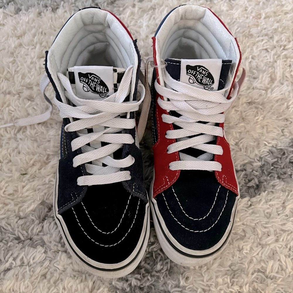 Off the Wall Vans Red White Blue